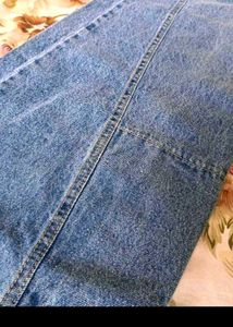 Wide Leg Blue Denim Jeans