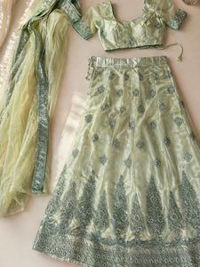 Sage Green Lehenga Choli