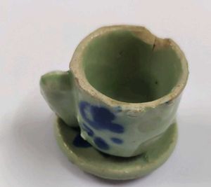 Kids toys Vintage Ceramic Tea Cup saucer Set