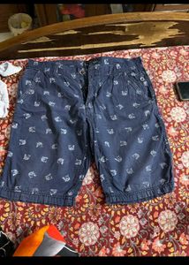Blue Dolphin Print Shorts