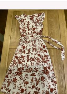 (Made in Myanmar) Vintage Floral Midi Dress