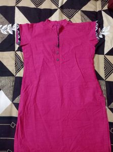 Pink Cotton Kurti – Comfortable &amp; Elegant