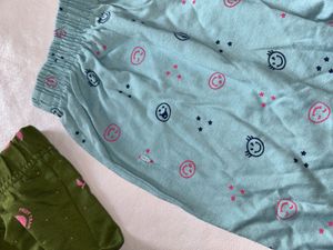 Combo :Girls' Patterned Ruffle Shorts Bundle