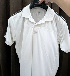 Classic White Adidas Polo Shirt