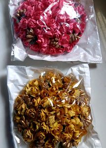 flower hair buns
