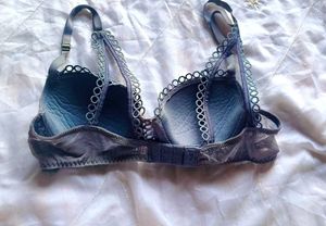 Victoria's Secret Grey Lace Bra