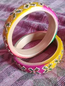 Vibrant Beaded Bangles