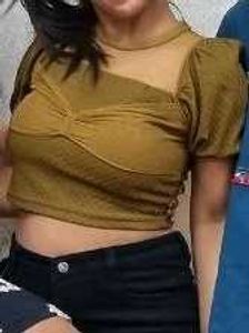 Stylish Olive Green crop Top