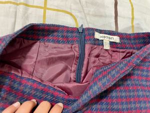Houndstooth Mini Skirt