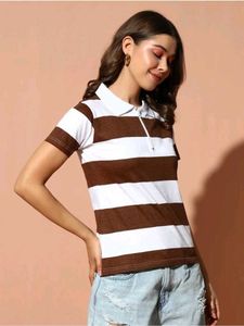 Striped Polo T-Shirt