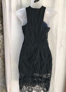 Chic Black Halter Neck Dress