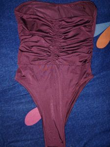 Strapless Ruched One-Piece bodysuit