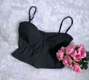 💜Chic Black Corset Top