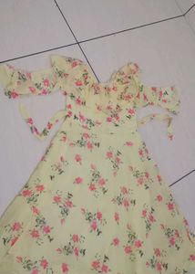 Floral Off-Shoulder Mini Dress