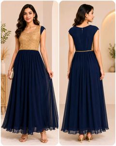 A stylish and simply party wear long gown