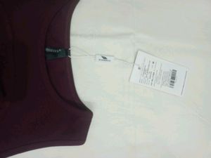 Burgundy Tank Top With Cut