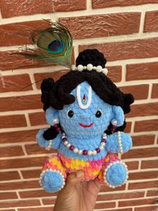 Handmade Crochet Krishna Doll