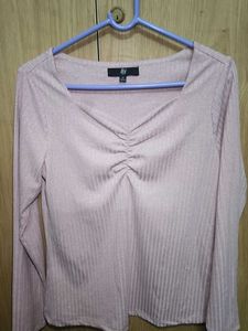 Sparkly Pink Long Sleeve Top