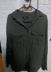 Ladies Top Military Green  Full Sleeves
