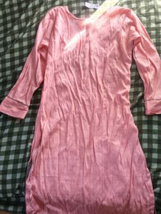 SALE❗peach embroidery festive kurta