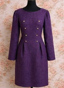 Elegant Purple Midi Dress