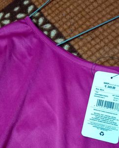 Hot Pink Asymmetric Top