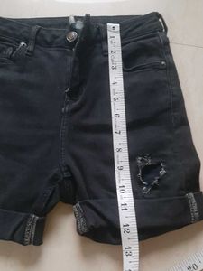 Stylish Black Denim Shorts