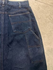 Classic Denim Midi Skirt