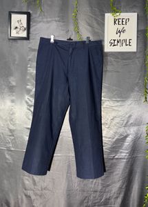 women's Navy Blue Casual Trousers