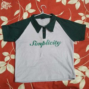 Green Ribbed Crop Top