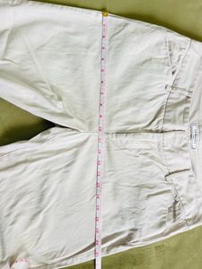 Beige/Off White Formal Trouser