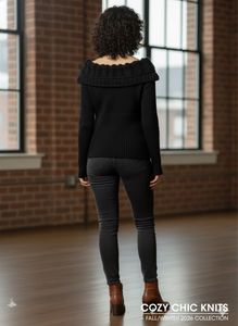 Chic Black Button-Down Cardigan
