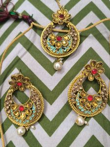 Exquisite Indian Choker Necklace Set