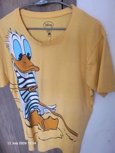 Yellow Donald Duck Graphic T-Shirt