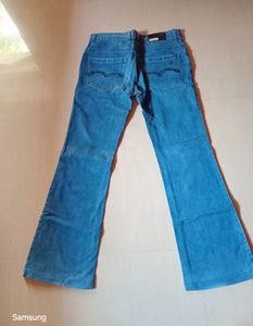 Blue Flare Leg Denim Jeans