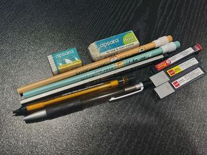 Pencils, Erasers & Leads Set