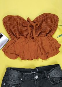 Sweetheart Neckline Crop Top