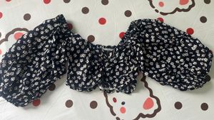 Floral Print Crop Top