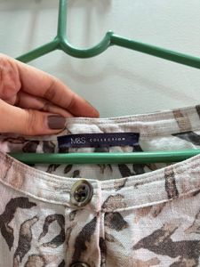 M&amp;S Stylish Printed Short Sleeve Dress