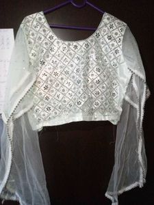 Designer White Lehenga Choli Set
