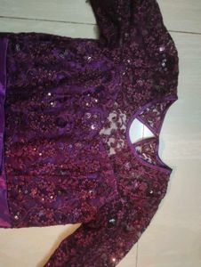 Elegant Purple Party Gown for Sale