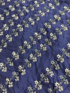 Elegant Blue Silk Saree with Embellishments