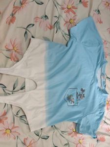 Stylish Blue Crop Top for Girls
