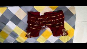 Maroon Embroidered Blouse