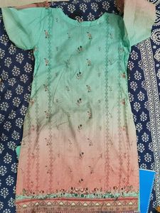 bin seed Ombre Kurta set