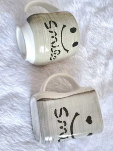 💓Smiling Face Coffee Mugs - Set of 2 😊