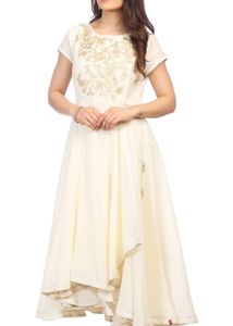 Elegant Embroidered White Kurta Set