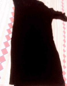 Black Kurta with Red Embroidery