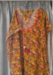 beautiful yellow kaftan