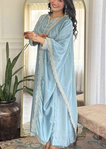 Elegant Blue Embroidered Kurta Set
